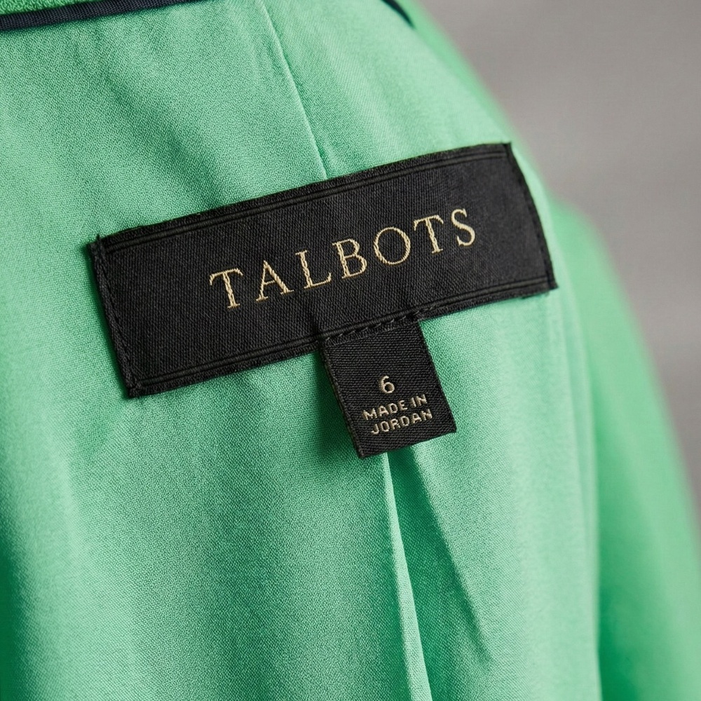 Talbots Green Double-Breasted Statement Blazer - image 6
